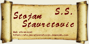 Stojan Stavretović vizit kartica